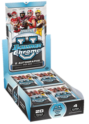 2025 Bowman Chrome University Football Hobby 12 Box Case