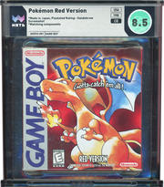 1998 POKEMON RED VERSION SANDSHREW NINTENDO GAME BOY GB WATA 8.5 CIB